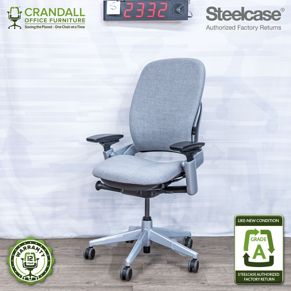 S-2332 - Steelcase V2 Leap - Grade A