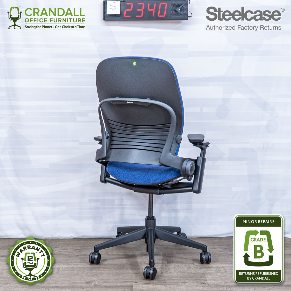 S-2340 - Steelcase V2 Leap - Grade B