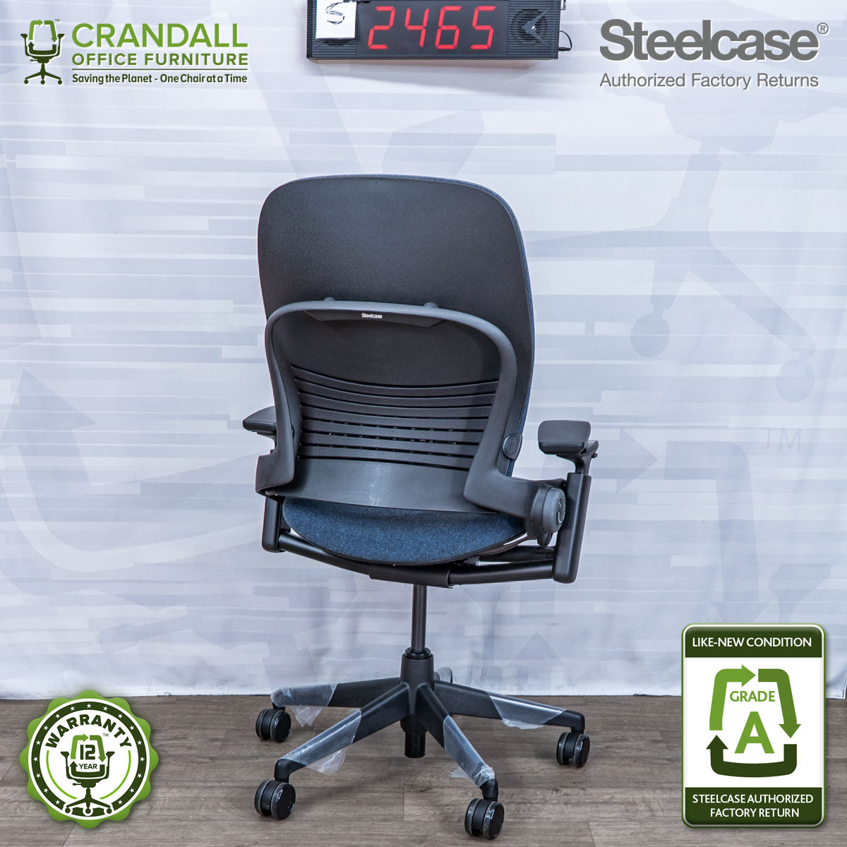 S-2465 - Steelcase V2 Leap - Grade A