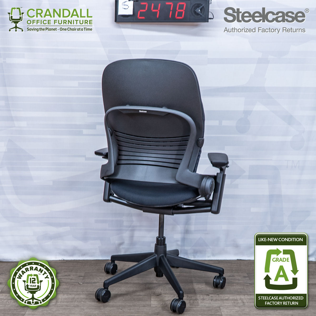 S-2478 - Steelcase V2 Leap - Grade A