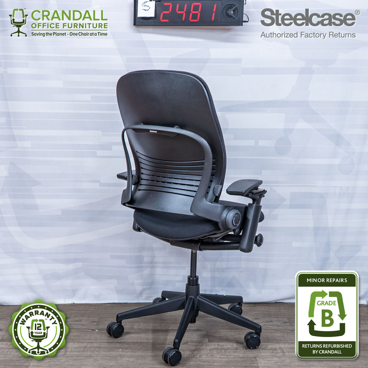 S-2481 - Steelcase V2 Leap - Grade B