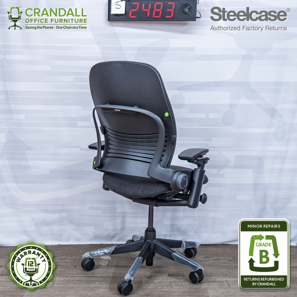 S-2483 - Steelcase V2 Leap - Grade B