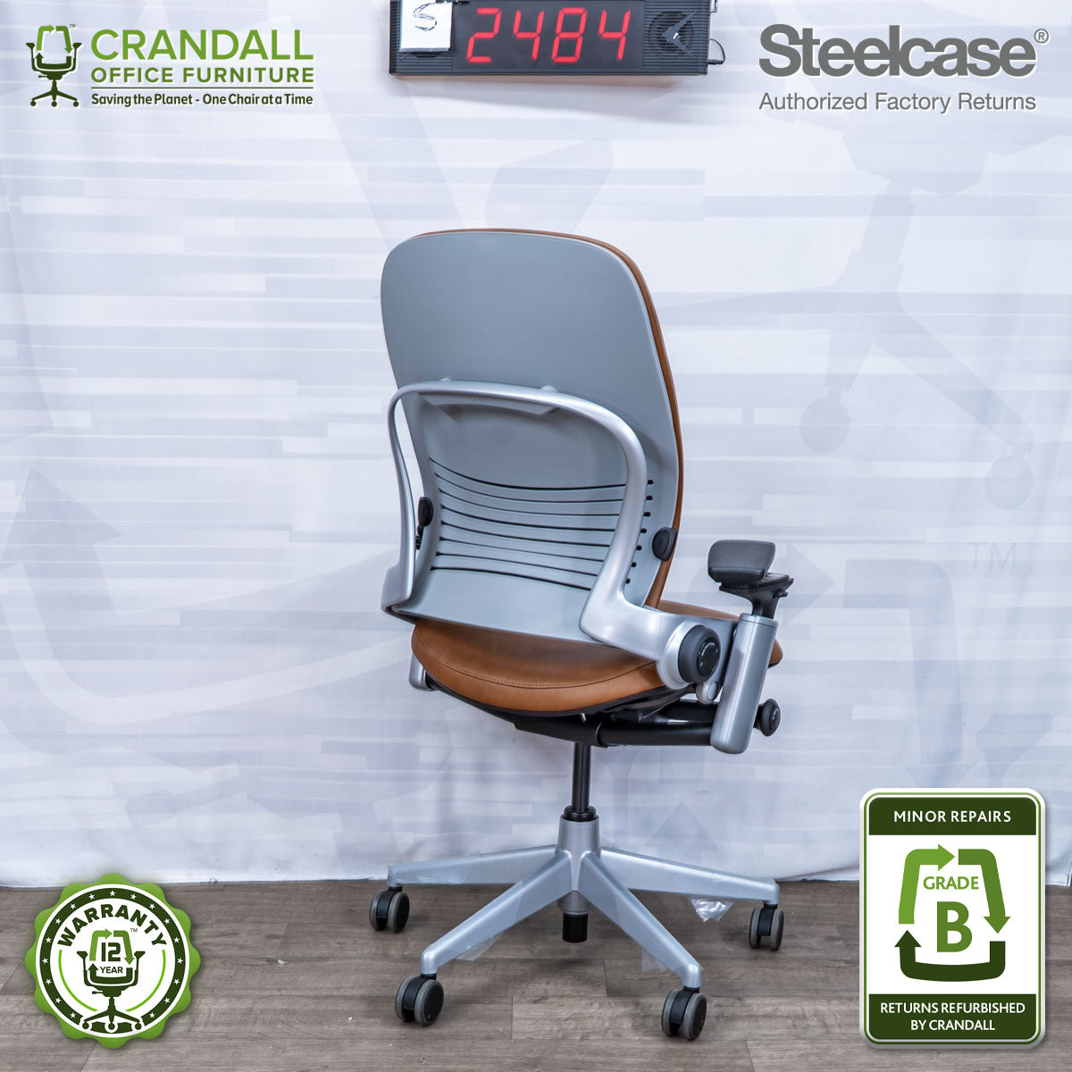 S-2484 - Steelcase V2 Leap - Grade B