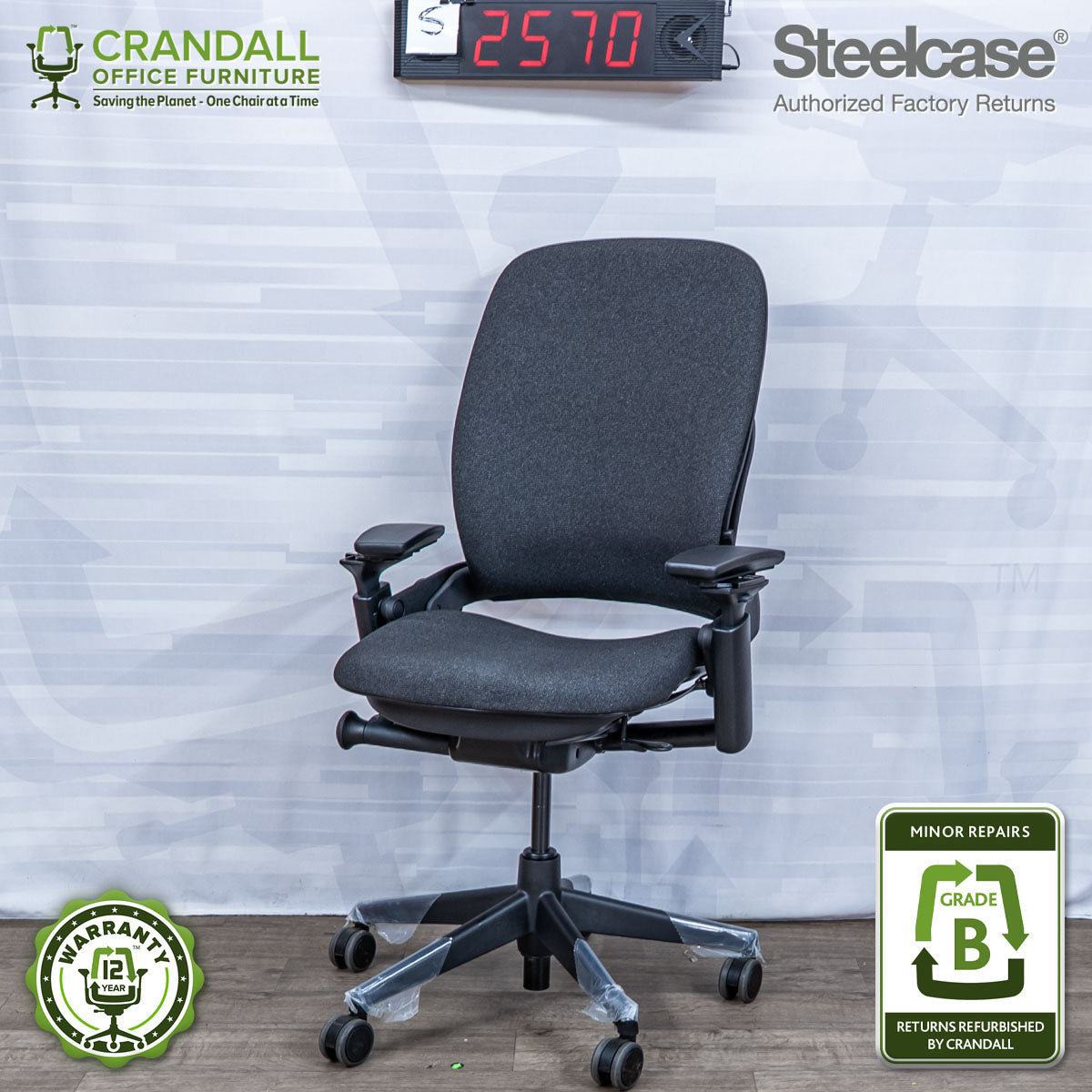 S-2570 - Steelcase V2 Leap - Grade B