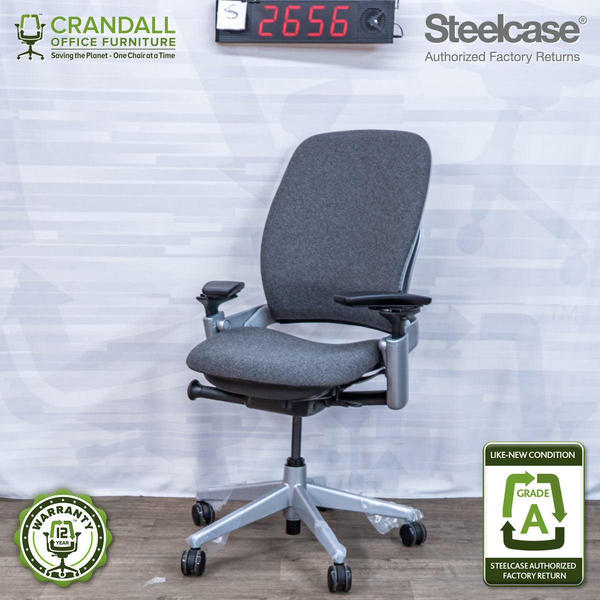 S-2656 - Steelcase V2 Leap - Grade A
