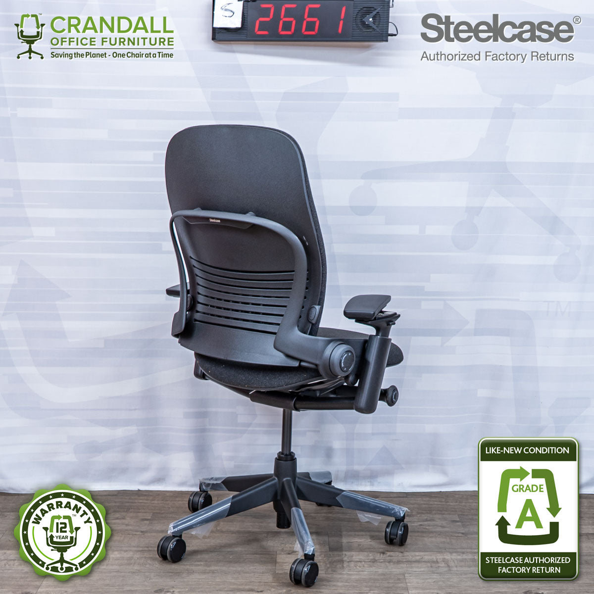 S-2661 - Steelcase V2 Leap - Grade A