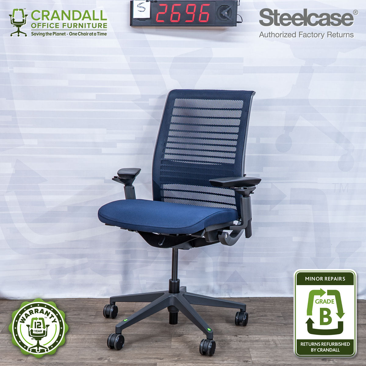 S-2696 - Steelcase V2 Think - Grade B