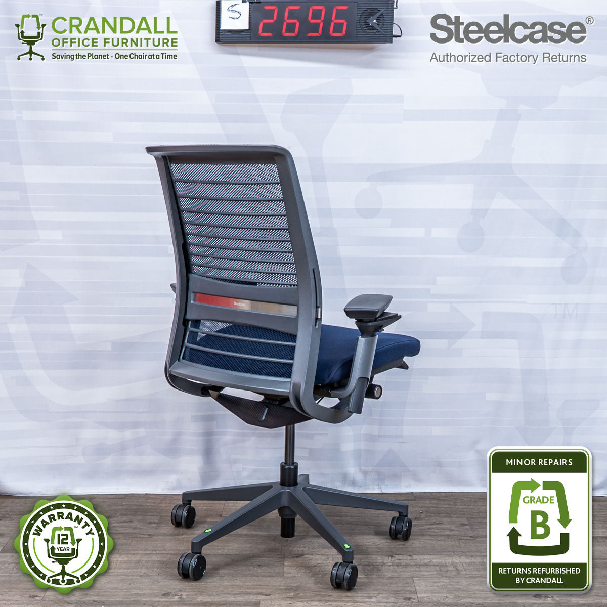 S-2696 - Steelcase V2 Think - Grade B