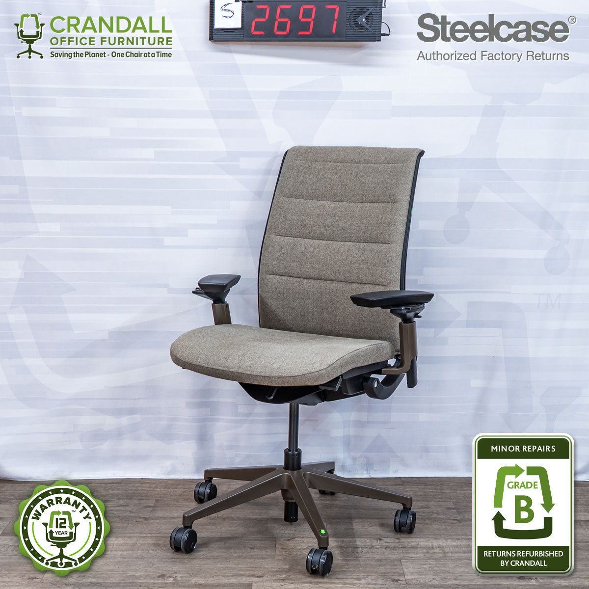 S-2697 - Steelcase V2 Think - Grade B