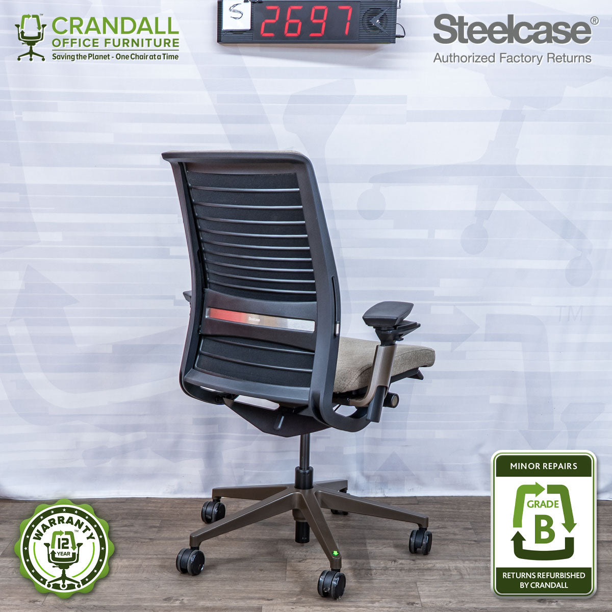 S-2697 - Steelcase V2 Think - Grade B