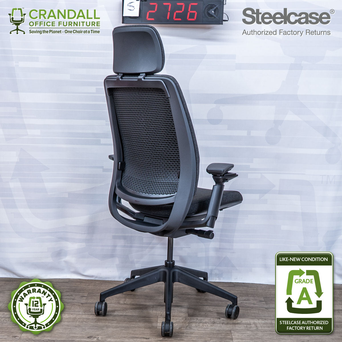 S-2726 - Steelcase Series 2 with Headrest - Grade A