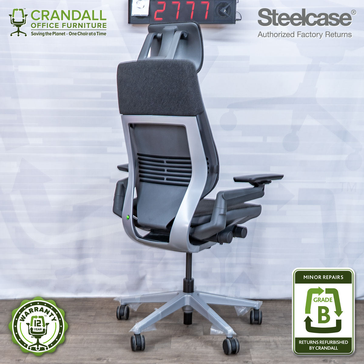 S-2777 - Steelcase Gesture with Headrest - Grade B