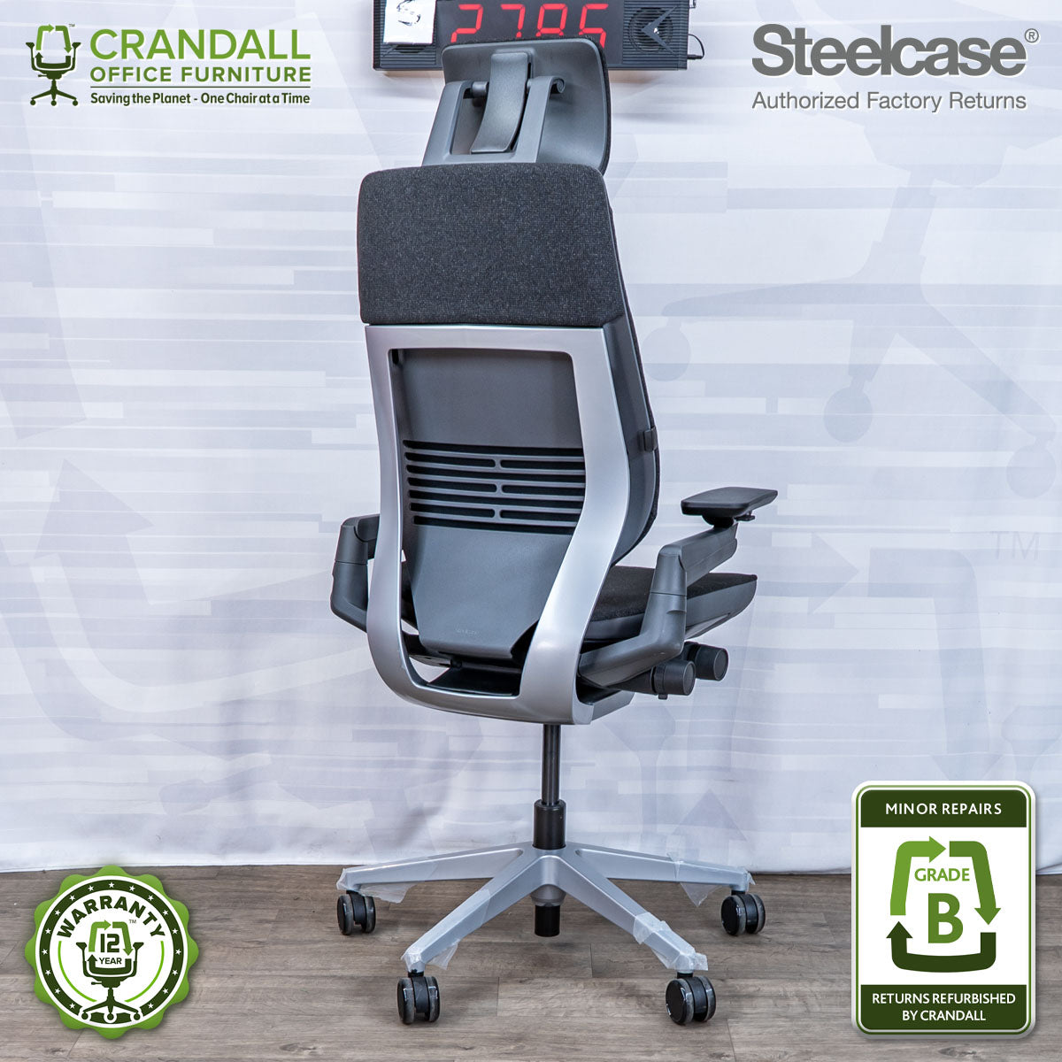 S-2786 - Steelcase Gesture with Headrest - Grade B
