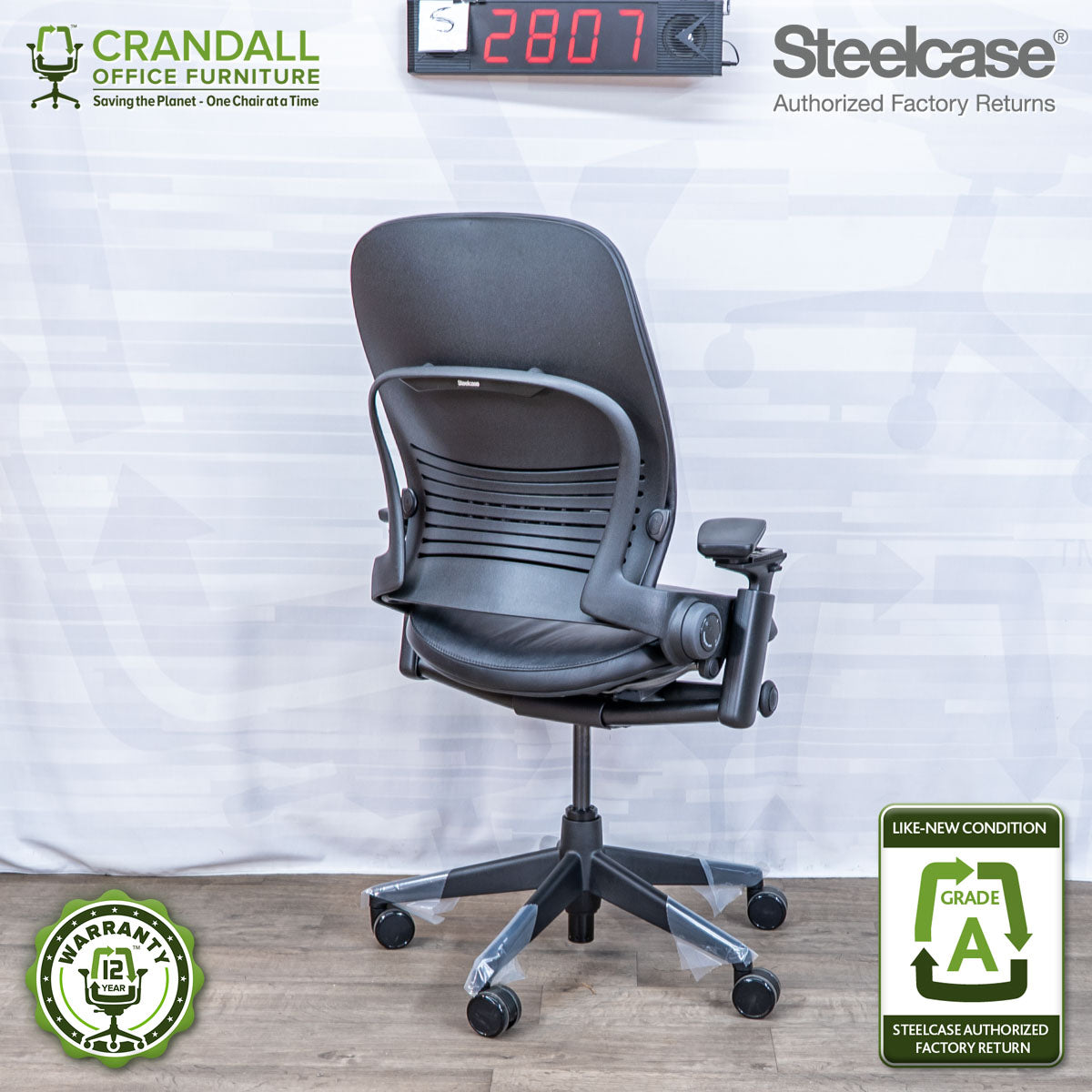 S-2807 - Steelcase V2 Leap - Grade A