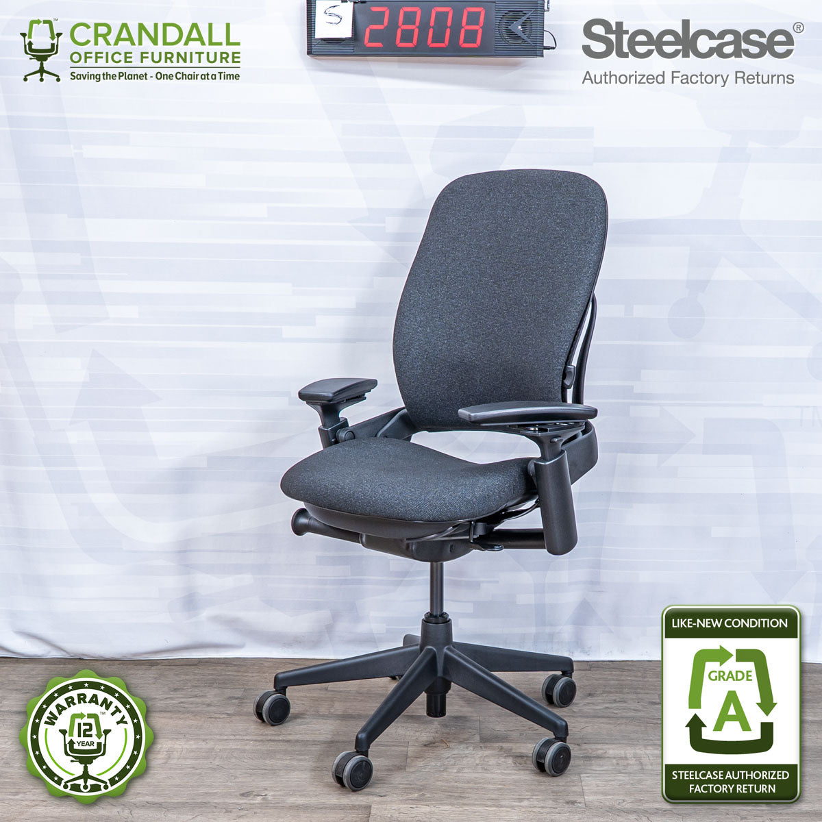 S-2808 - Steelcase V2 Leap - Grade A