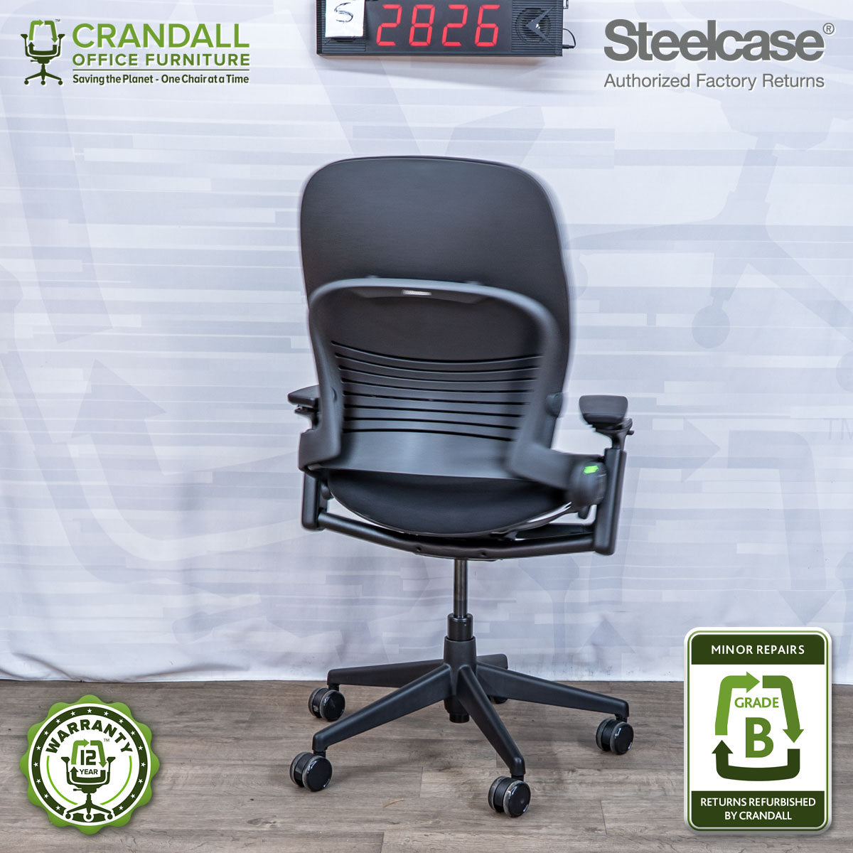 S-2826 - Steelcase V2 Leap - Grade B