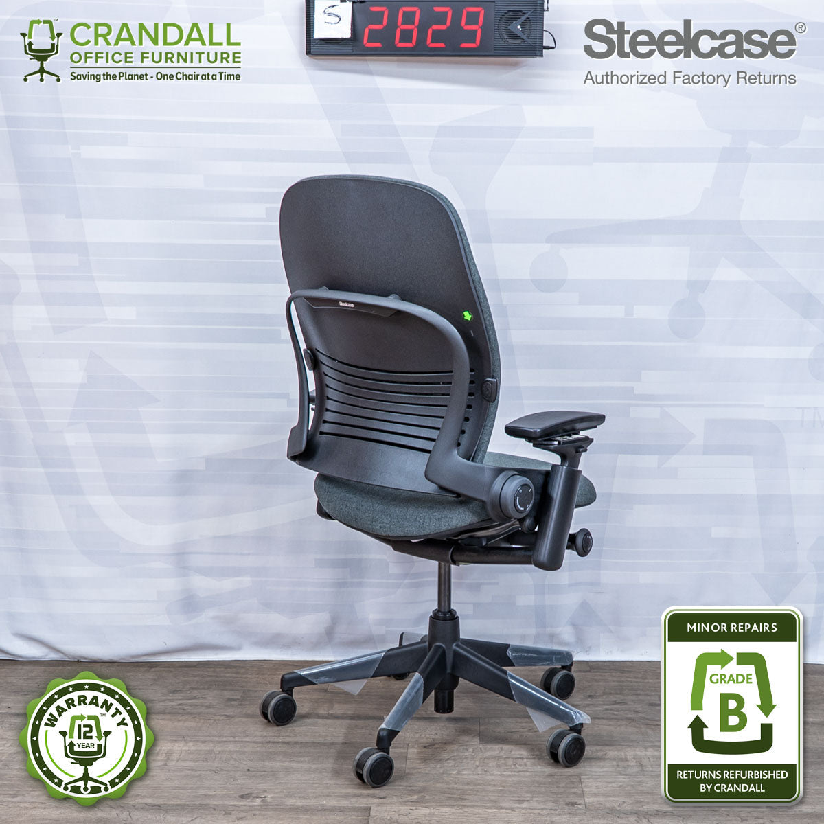 S-2829 - Steelcase V2 Leap - Grade B