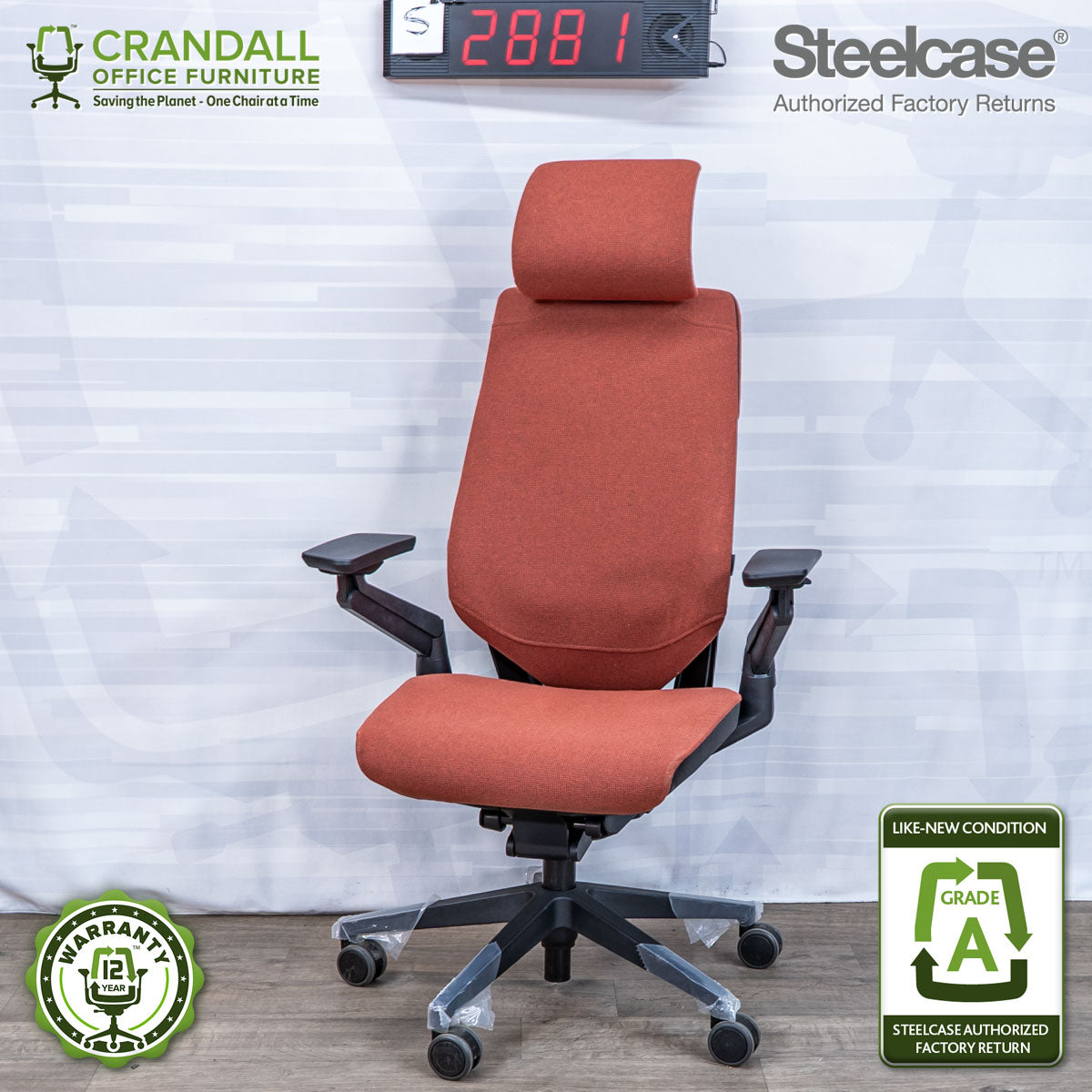 S-2881 - Steelcase Gesture with Headrest - Grade A