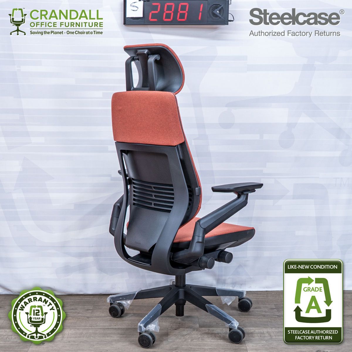 S-2881 - Steelcase Gesture with Headrest - Grade A