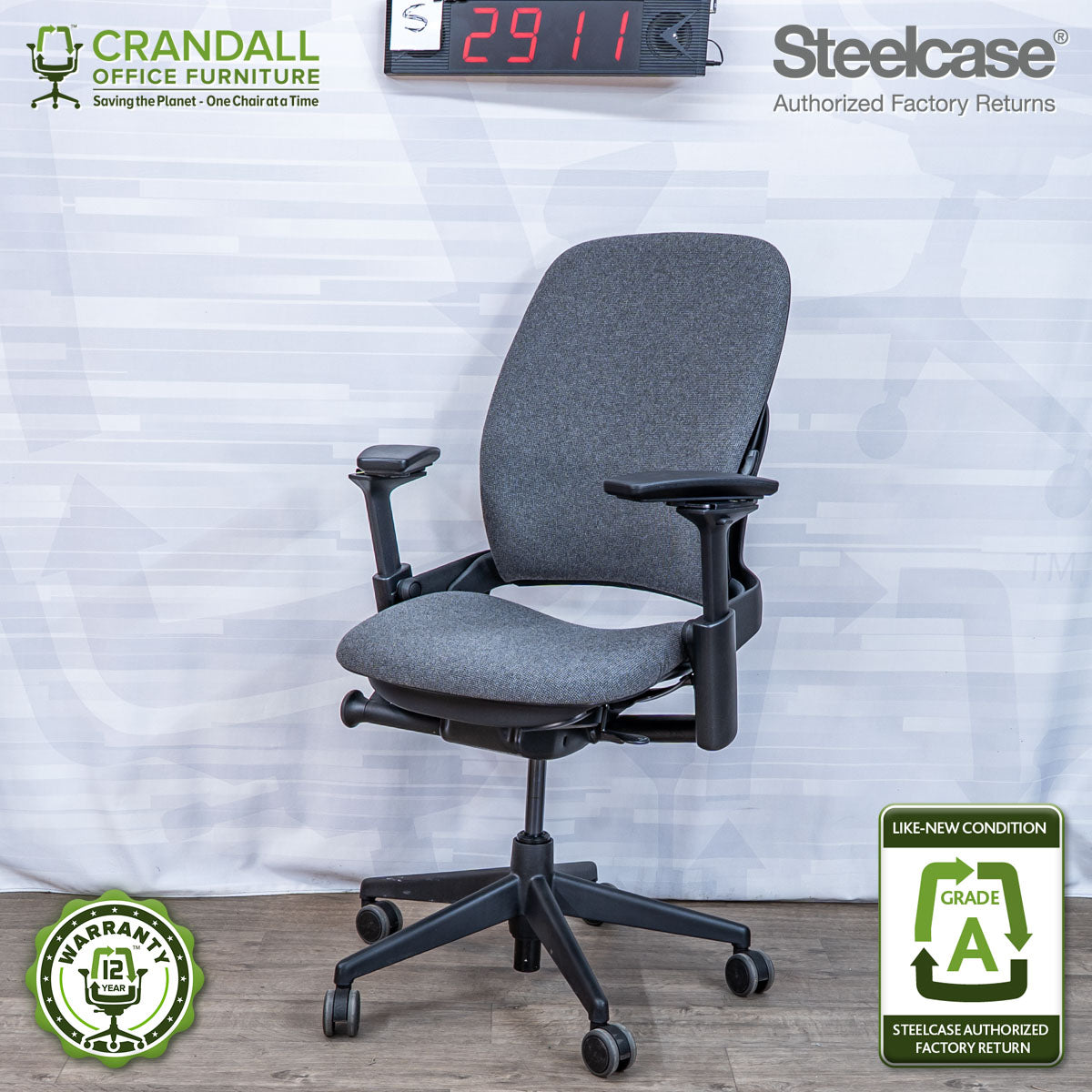 S-2911 - Steelcase V2 Leap - Grade A