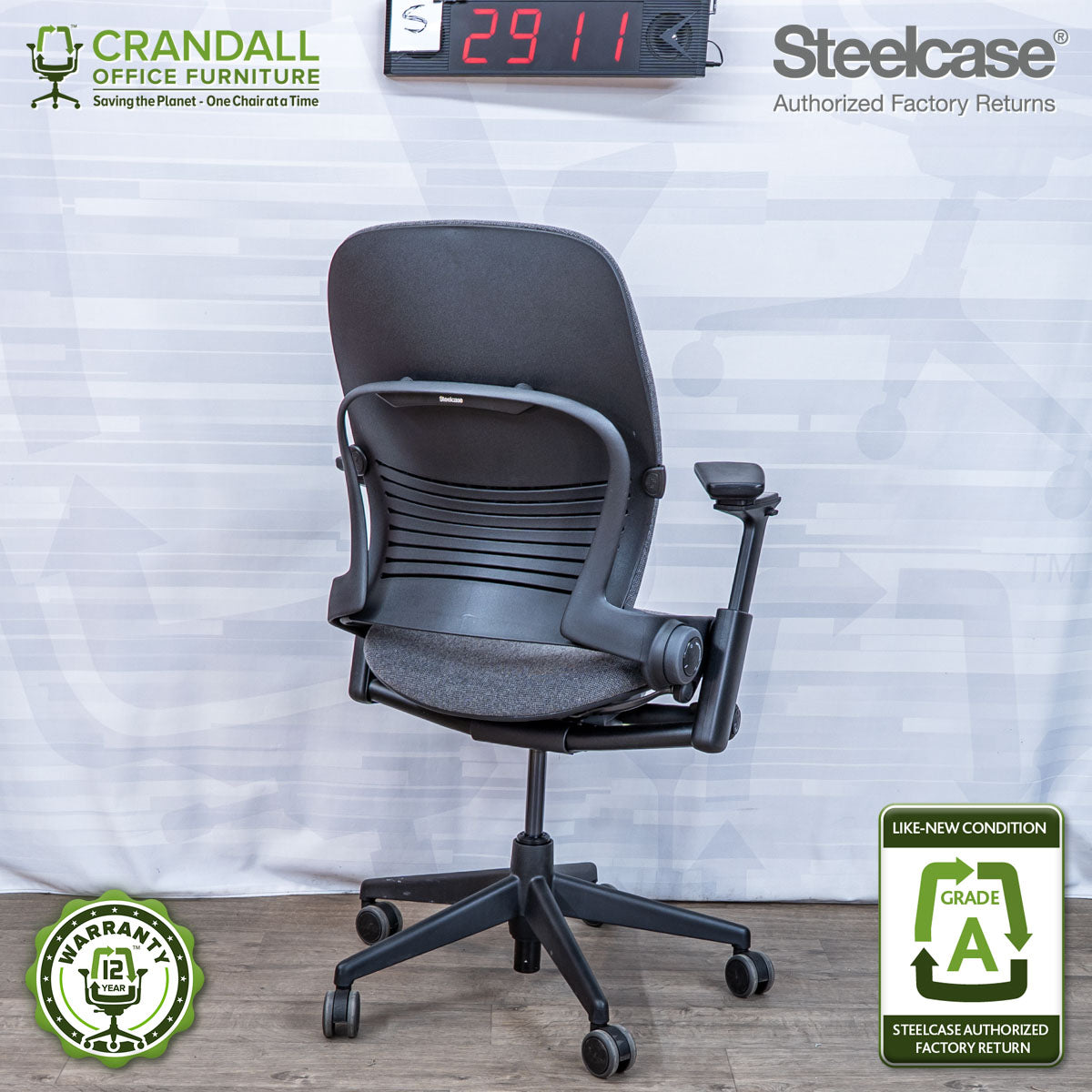 S-2911 - Steelcase V2 Leap - Grade A