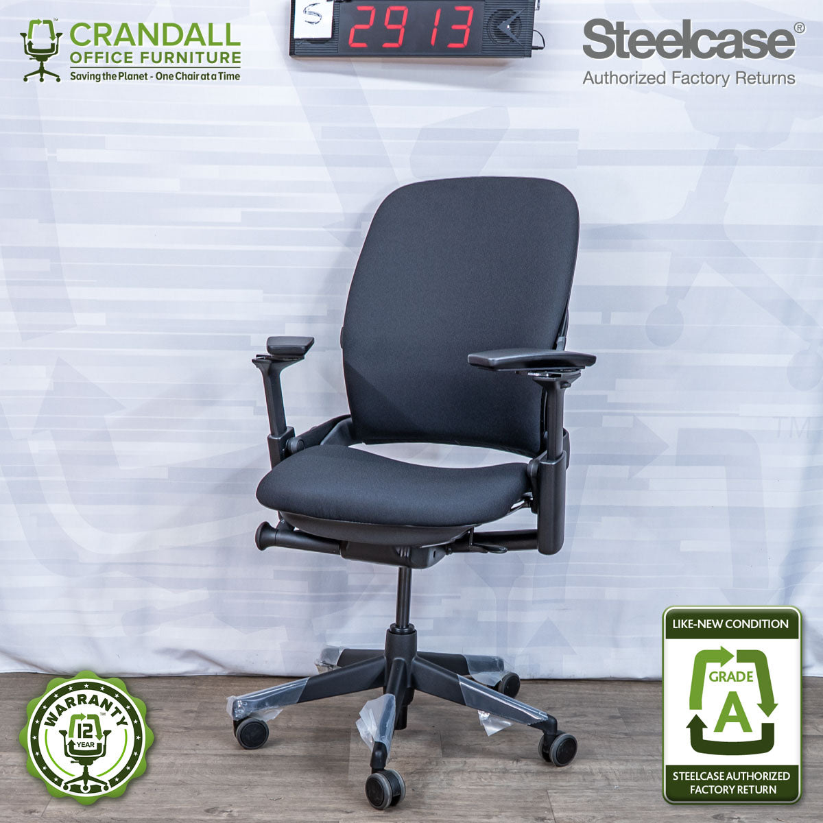 S-2913 - Steelcase V2 Leap - Grade A
