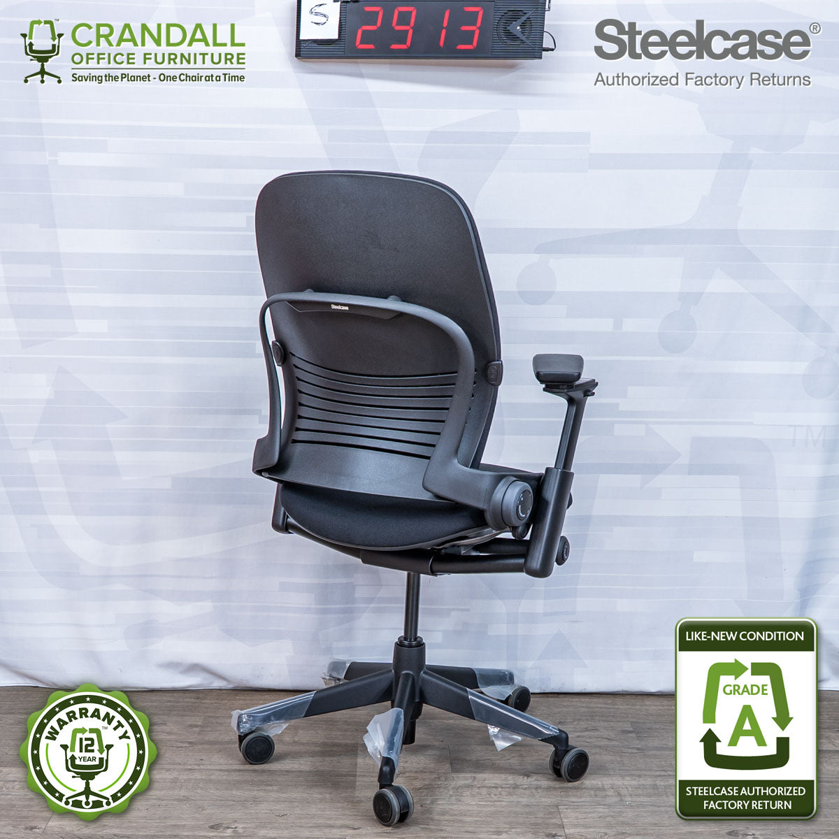 S-2913 - Steelcase V2 Leap - Grade A