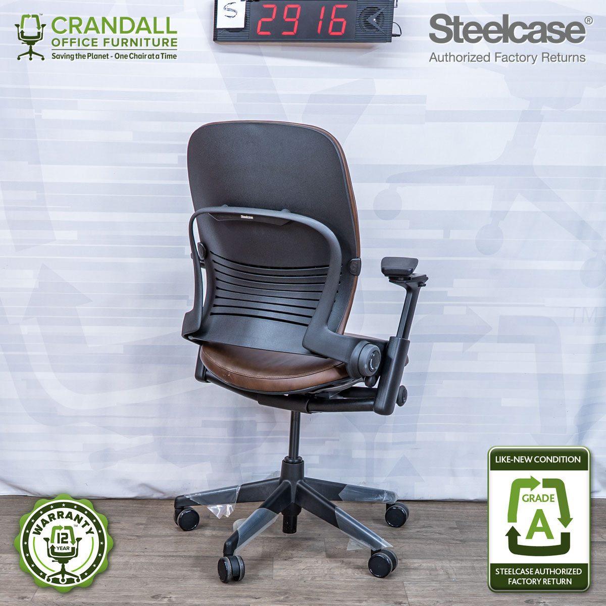 S-2916 - Steelcase V2 Leap - Grade A
