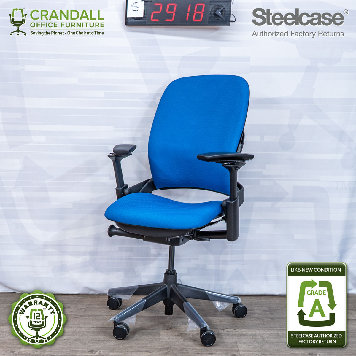S-2918 - Steelcase V2 Leap - Grade A
