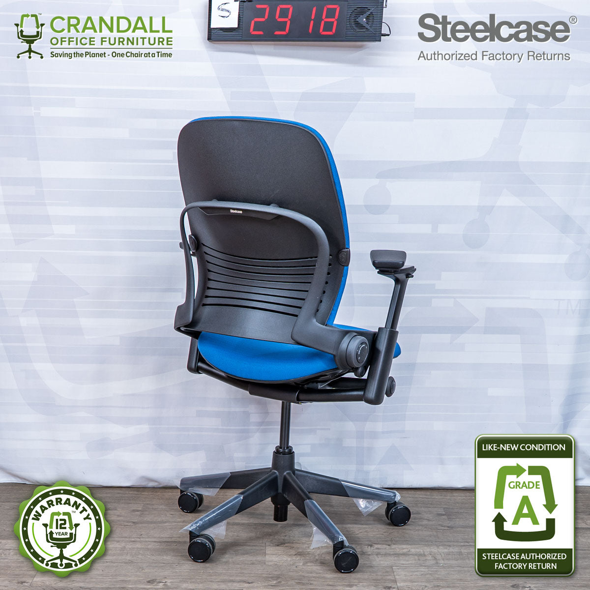 S-2918 - Steelcase V2 Leap - Grade A