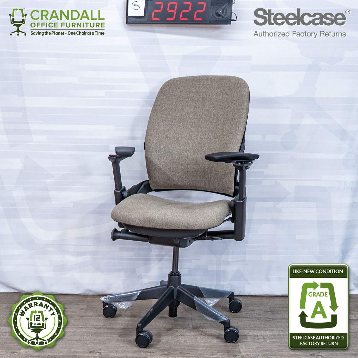 S-2922 - Steelcase V2 Leap - Grade A