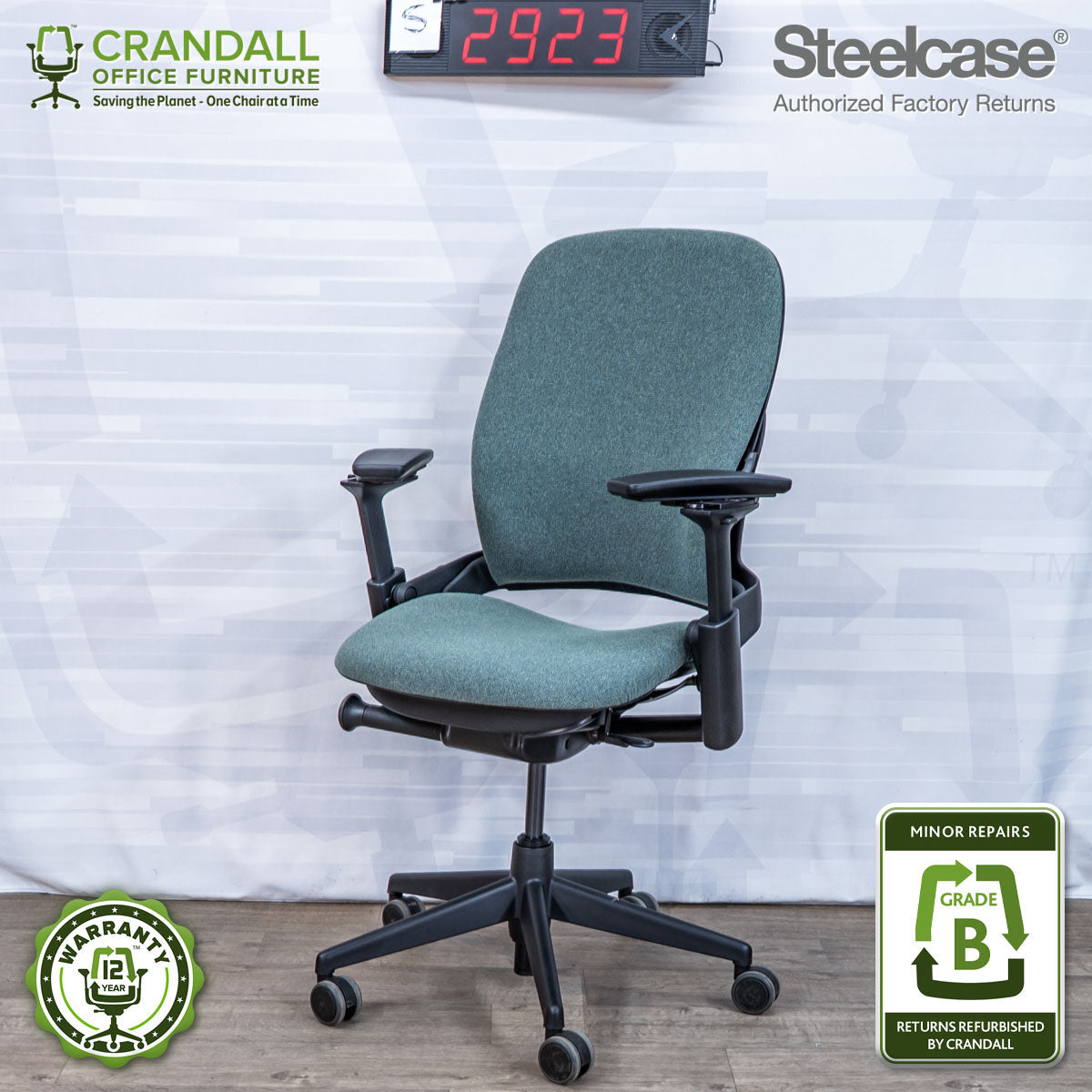 S-2923 - Steelcase V2 Leap - Grade B