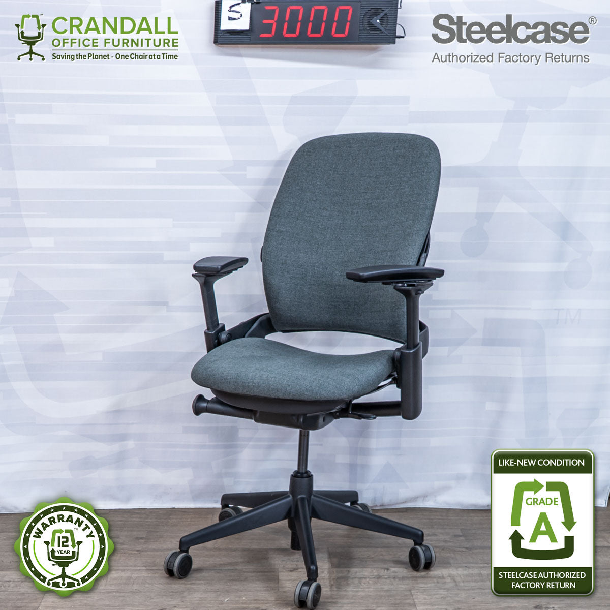 S-3000 - Steelcase V2 Leap - Grade A