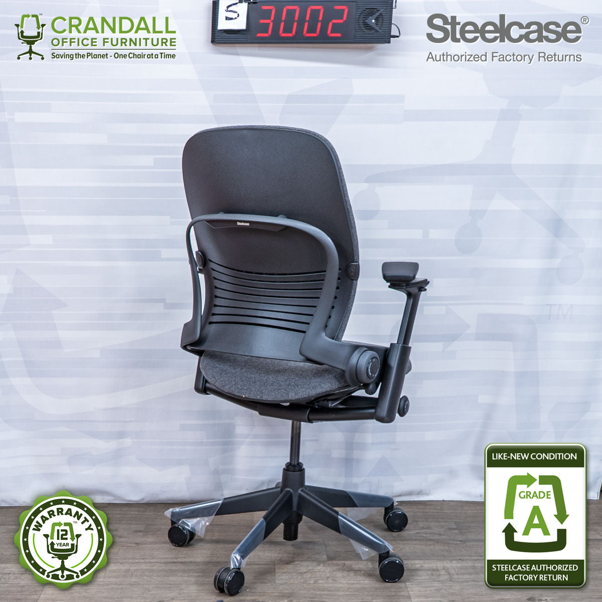 S-3002 - Steelcase V2 Leap - Grade A