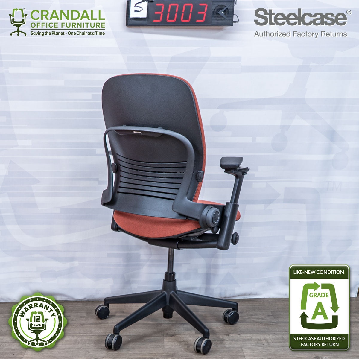 S-3003 - Steelcase V2 Leap - Grade A