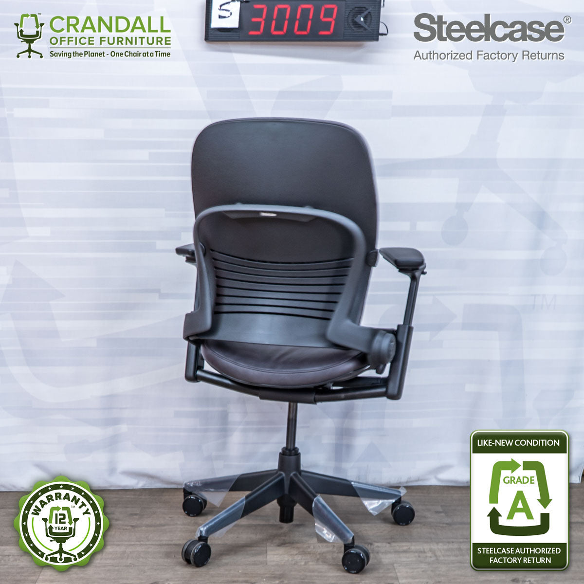 S-3009 - Steelcase V2 Leap - Grade A