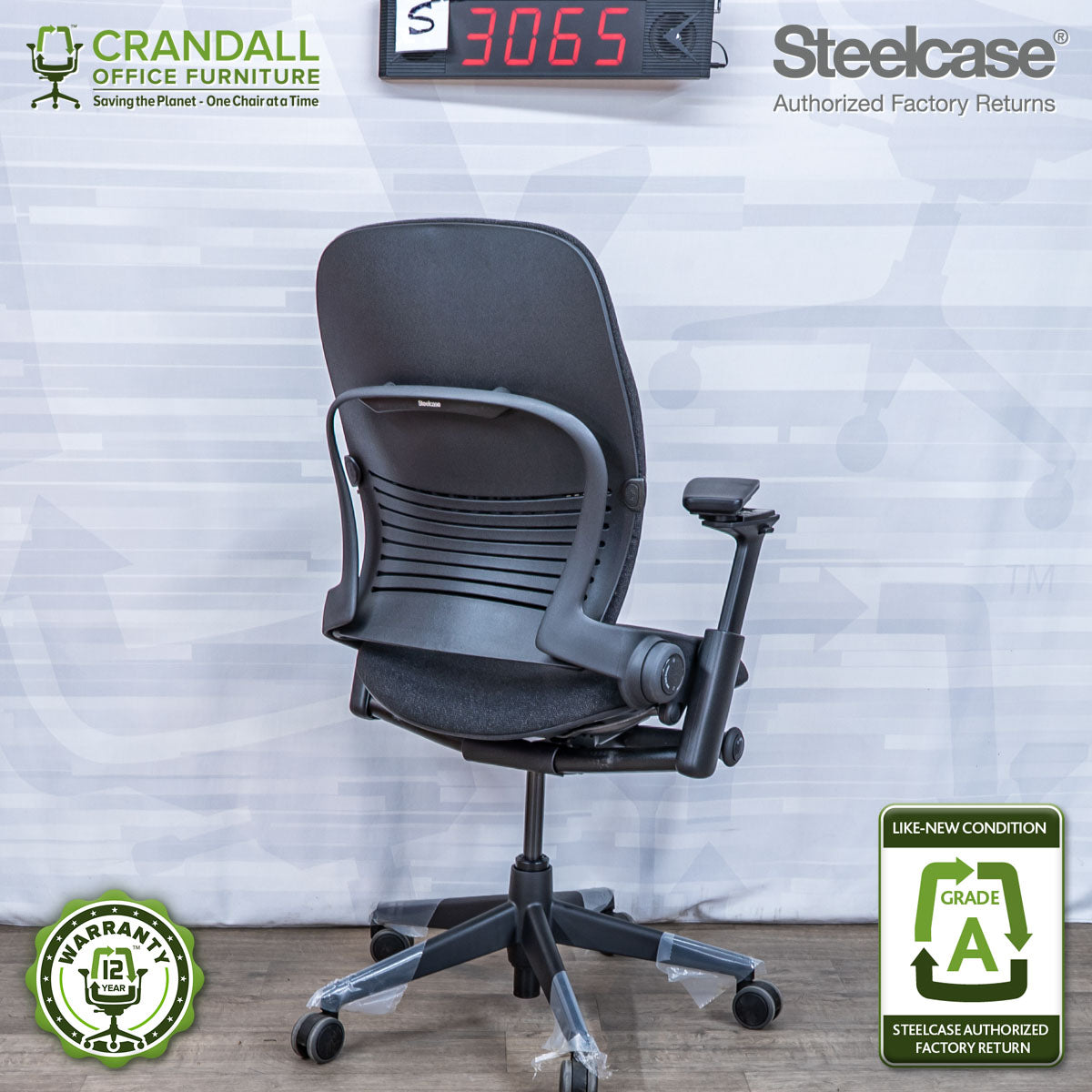 S-3065 - Steelcase V2 Leap - Grade A