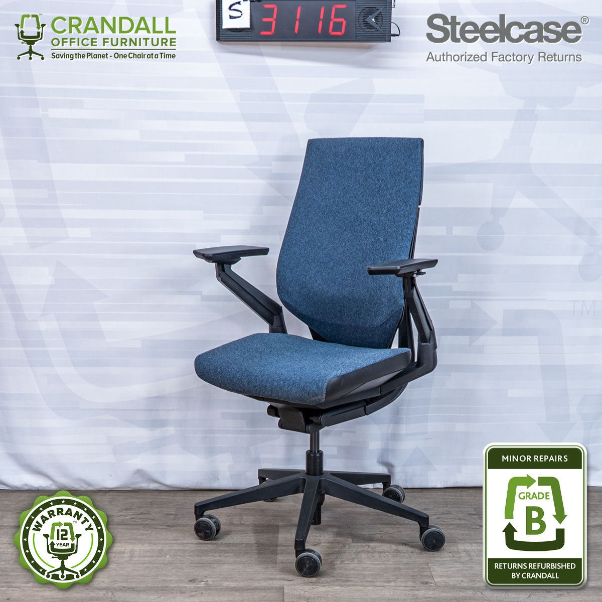 S-3116 - Steelcase Gesture - Grade B