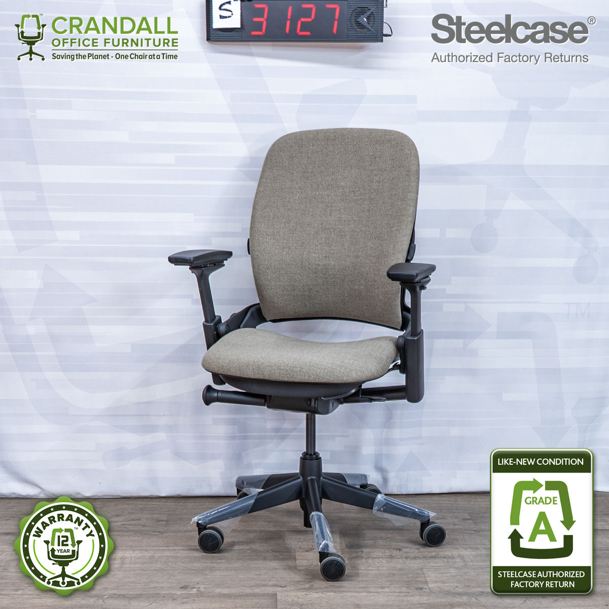 S-3127 - Steelcase V2 Leap - Grade A