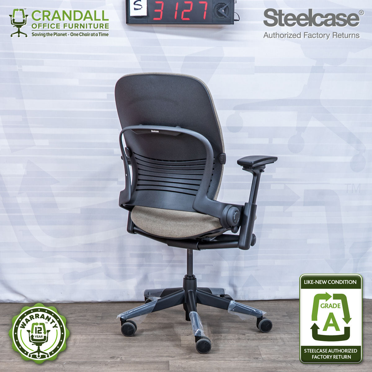 S-3127 - Steelcase V2 Leap - Grade A