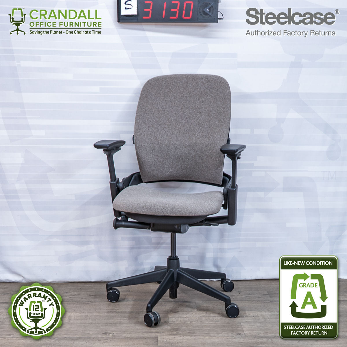 S-3130 - Steelcase V2 Leap - Grade A