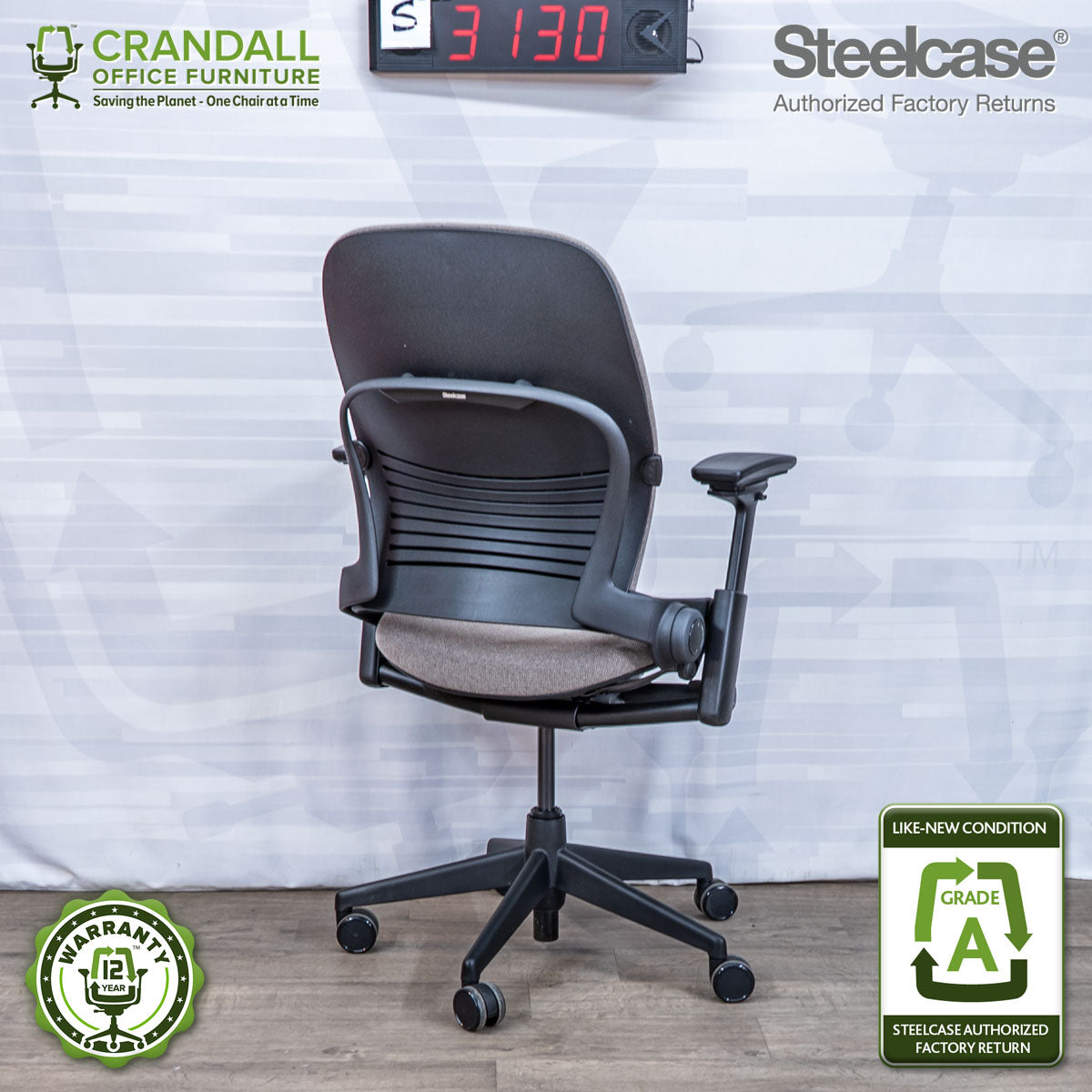 S-3130 - Steelcase V2 Leap - Grade A