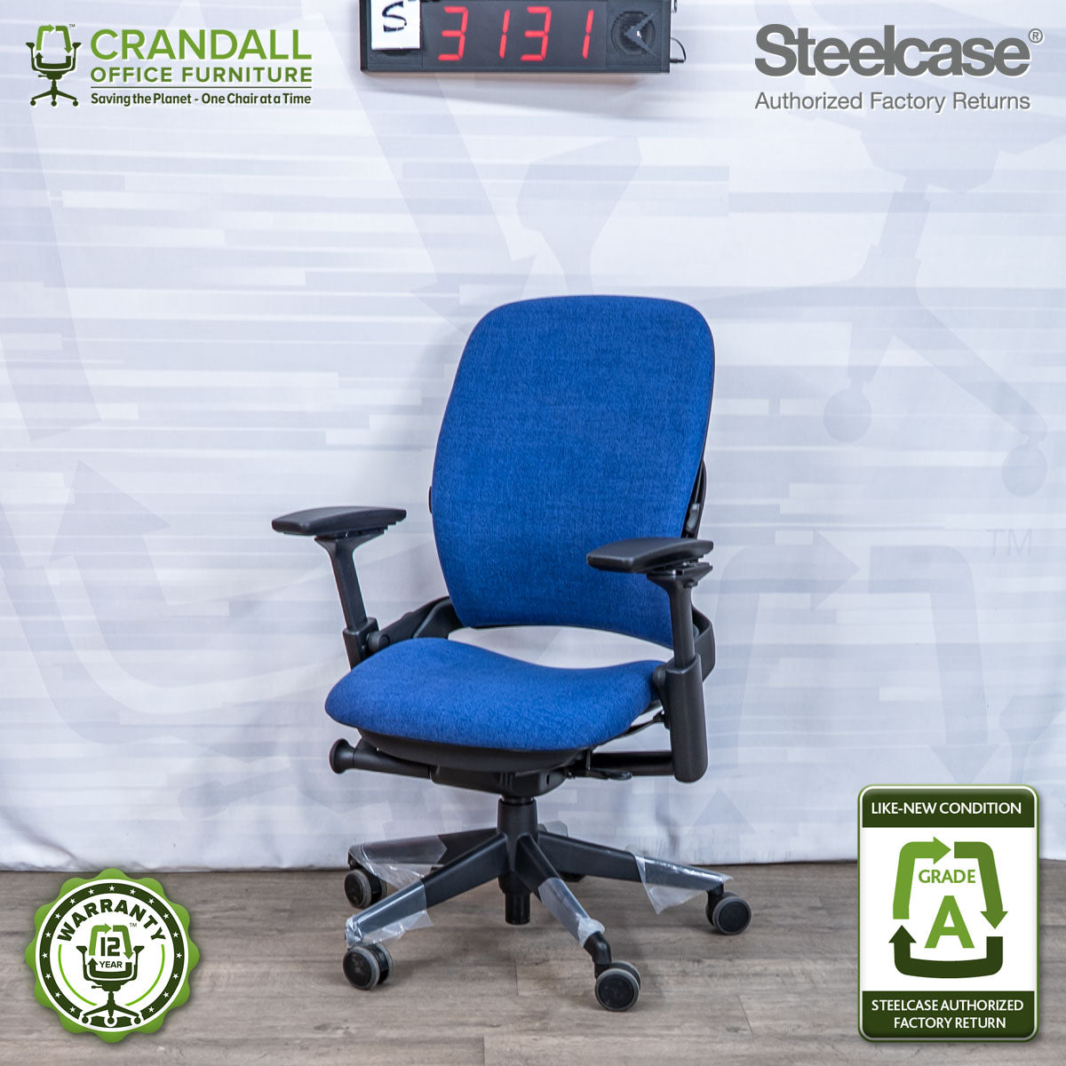 S-3131 - Steelcase V2 Leap - Grade A