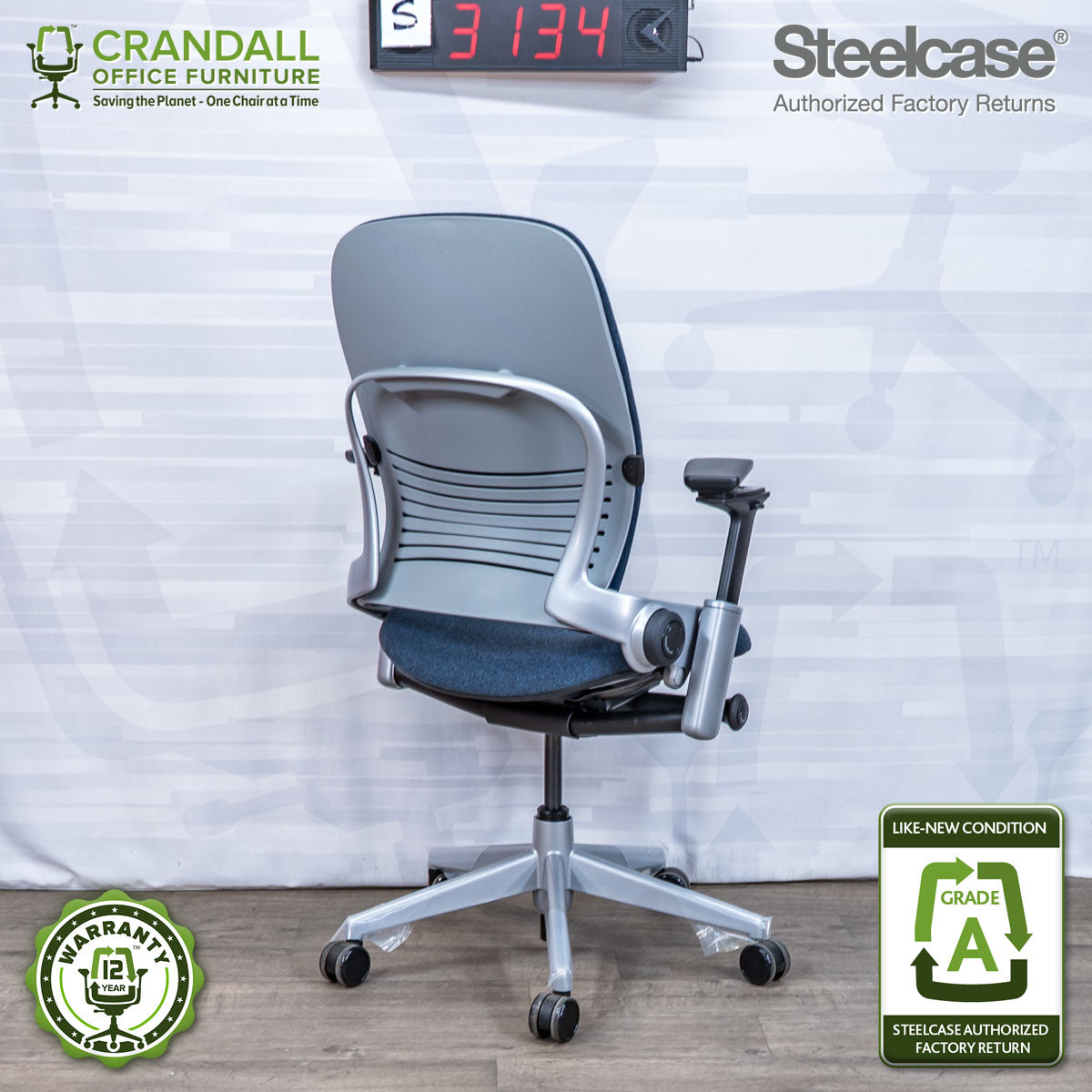 S-3134 - Steelcase V2 Leap - Grade A
