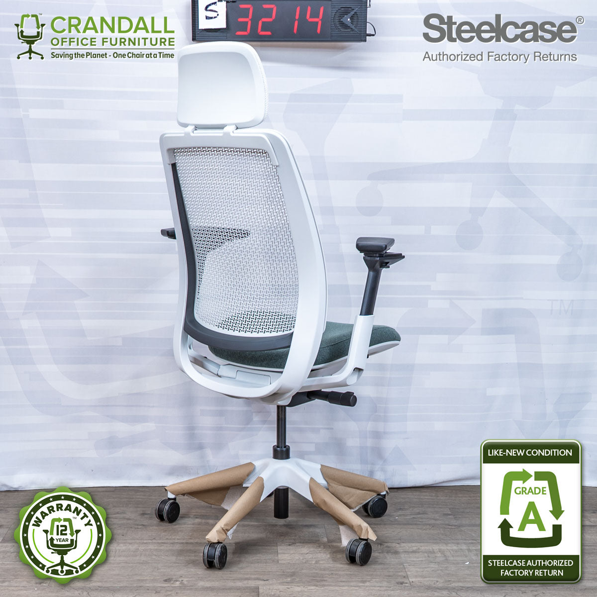 S-3214 - Steelcase Series 2 with Headrest - Grade A