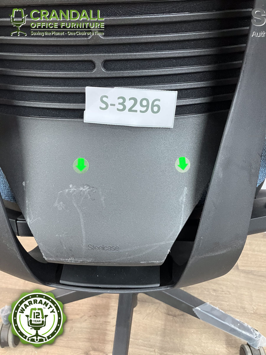 S-3296 - Steelcase Gesture with Headrest - Grade B