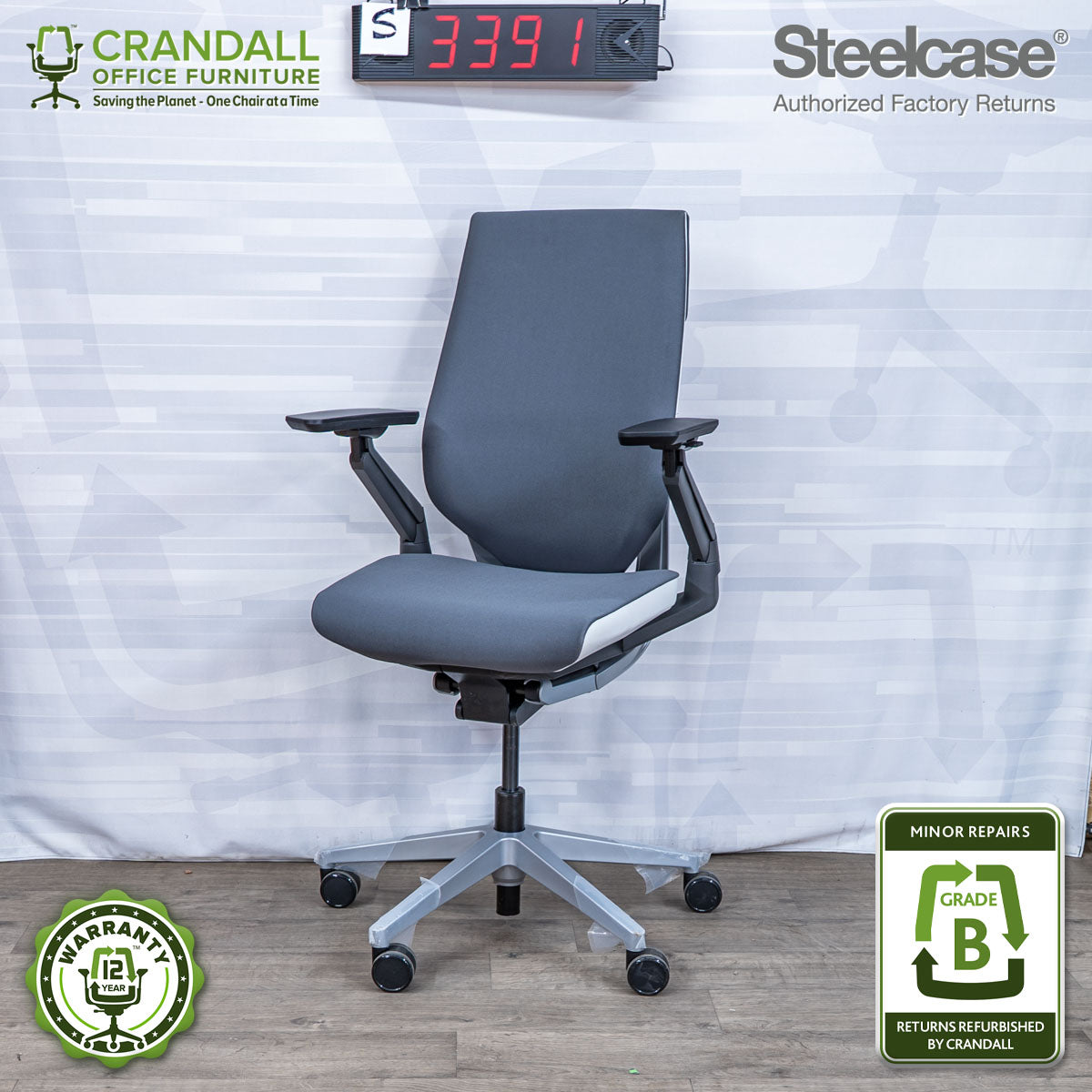 S-3391 - Steelcase Gesture - Grade B