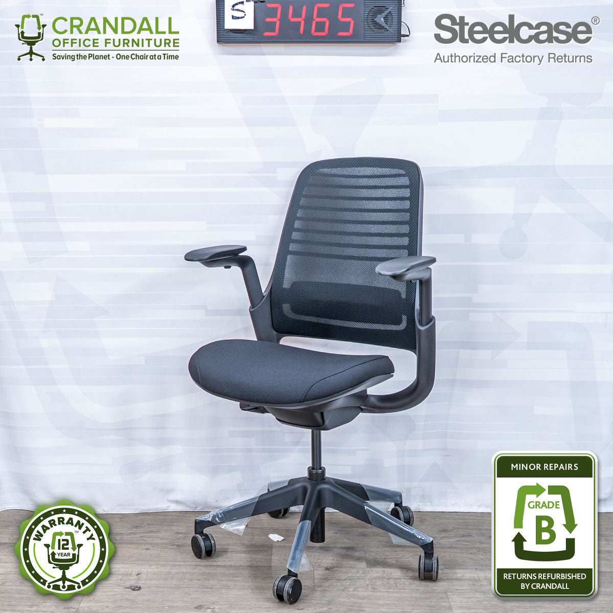 S-3465 - Steelcase Series 1 - Grade B