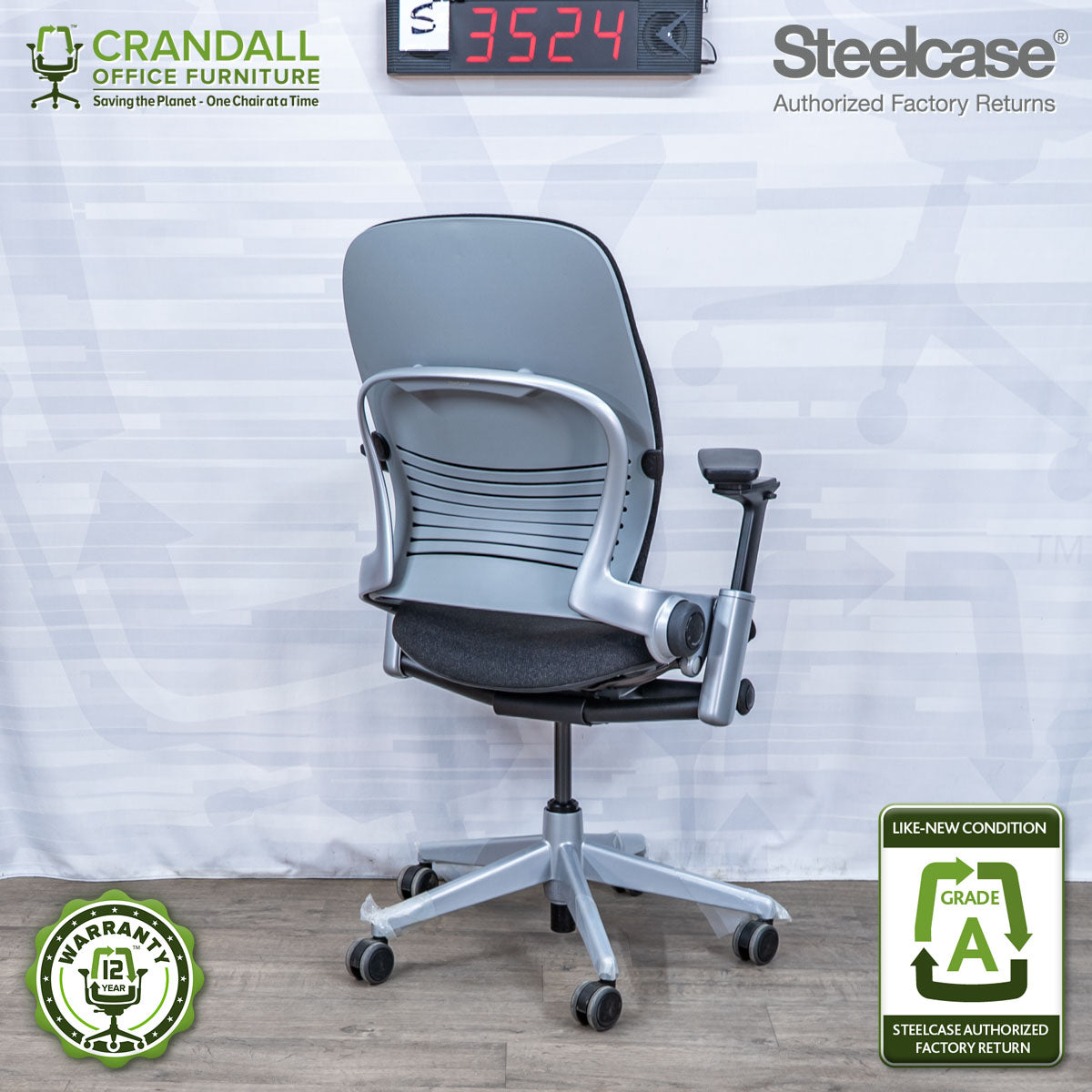 S-3524 - Steelcase V2 Leap - Grade A