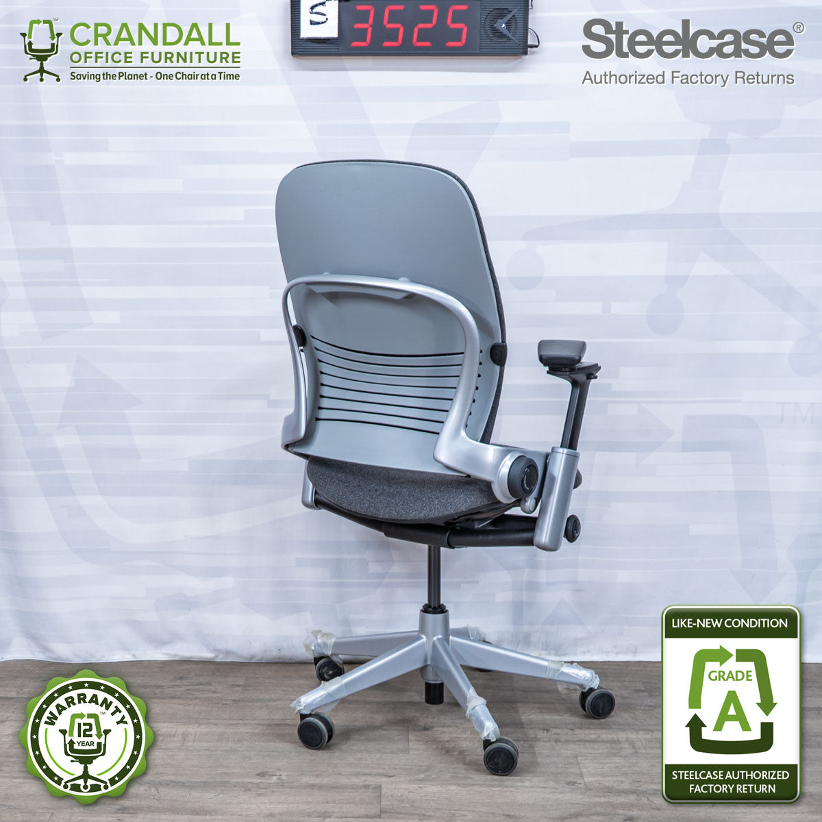 S-3525 - Steelcase V2 Leap - Grade B